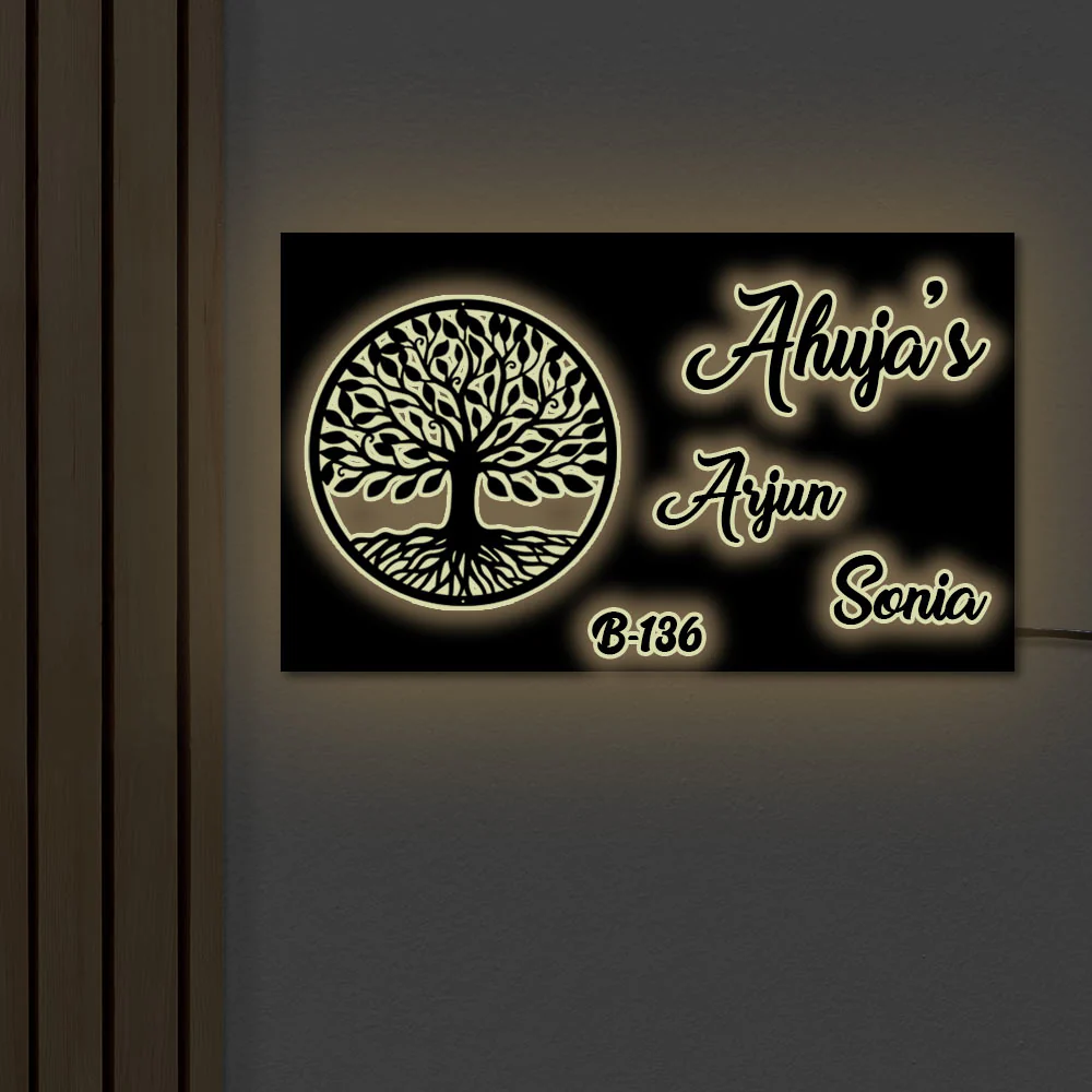 Customized LED Name Plates For Home