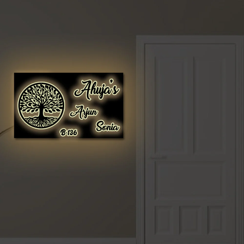 Customized LED Name Plates For Home - Image 2