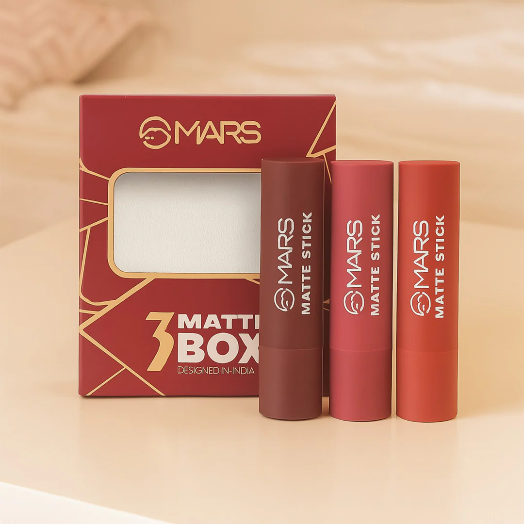 Customized Mars Matte Lipsticks Box | Set of 3