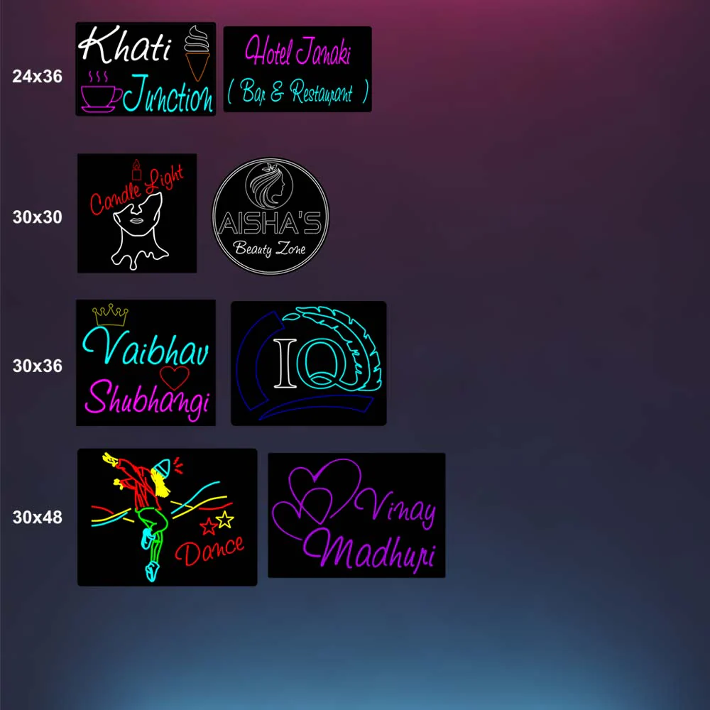 Customized Neon Name Light Frames - Image 9