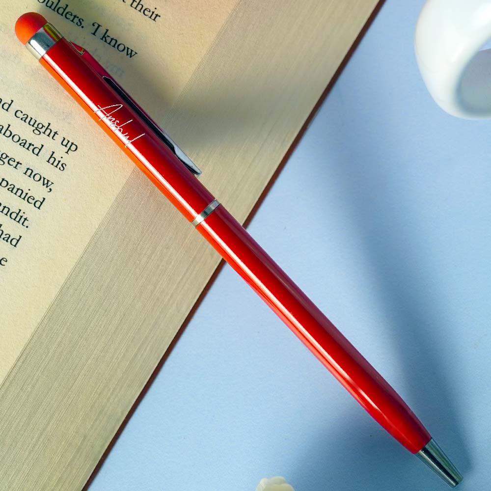 Customized Metallic Finish Ball Pen - Red