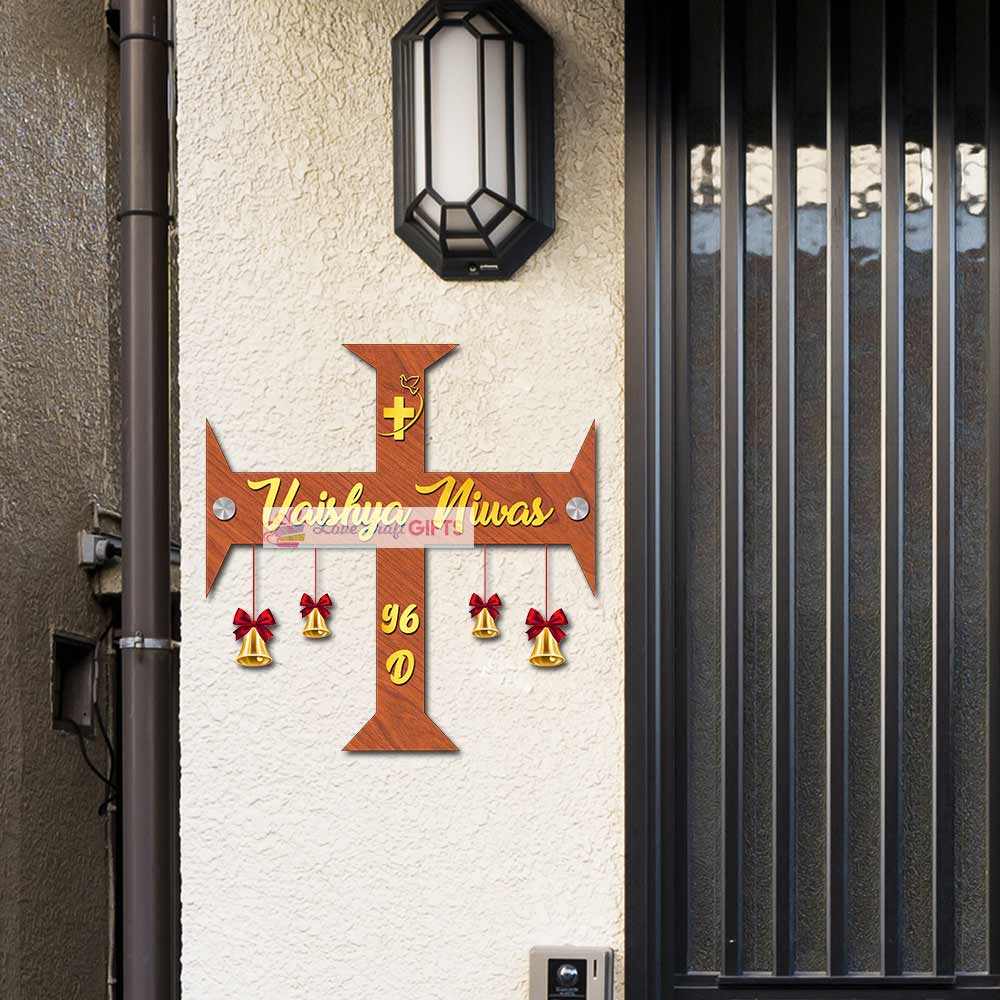 Customized Religion Wooden Home Name Plates-10x18" - Image 2