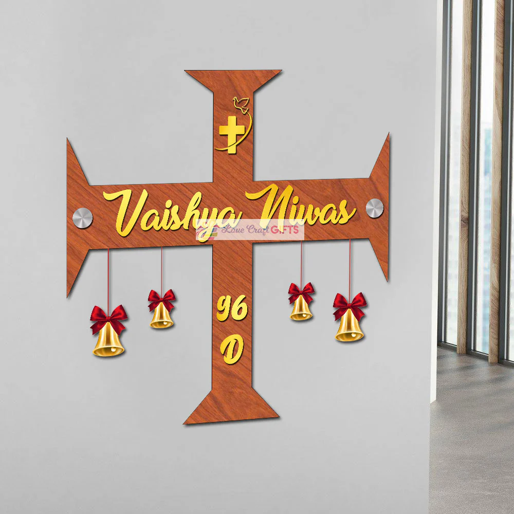 Customized Religion Wooden Home Name Plates-10x18" - Image 3