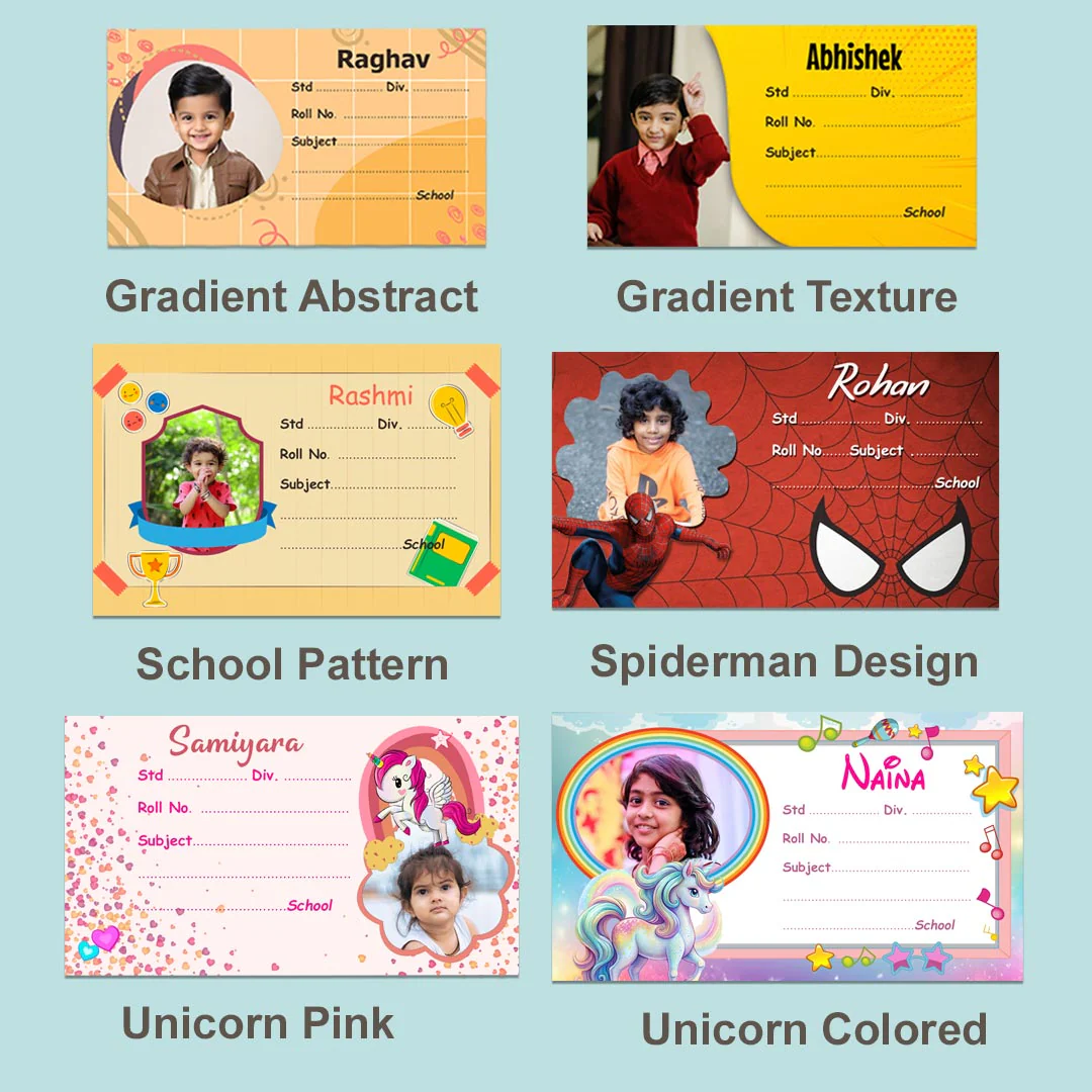 Customized School Labels With Name | 12x18" Sheet with 36 Labels - Image 11