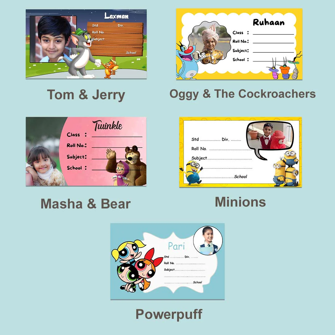Customized School Labels With Name | 12x18" Sheet with 36 Labels - Image 13