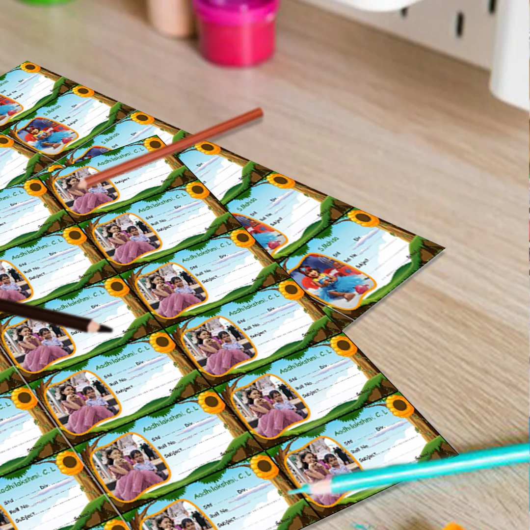 Customized School Labels With Name | 12x18" Sheet with 36 Labels - Image 17