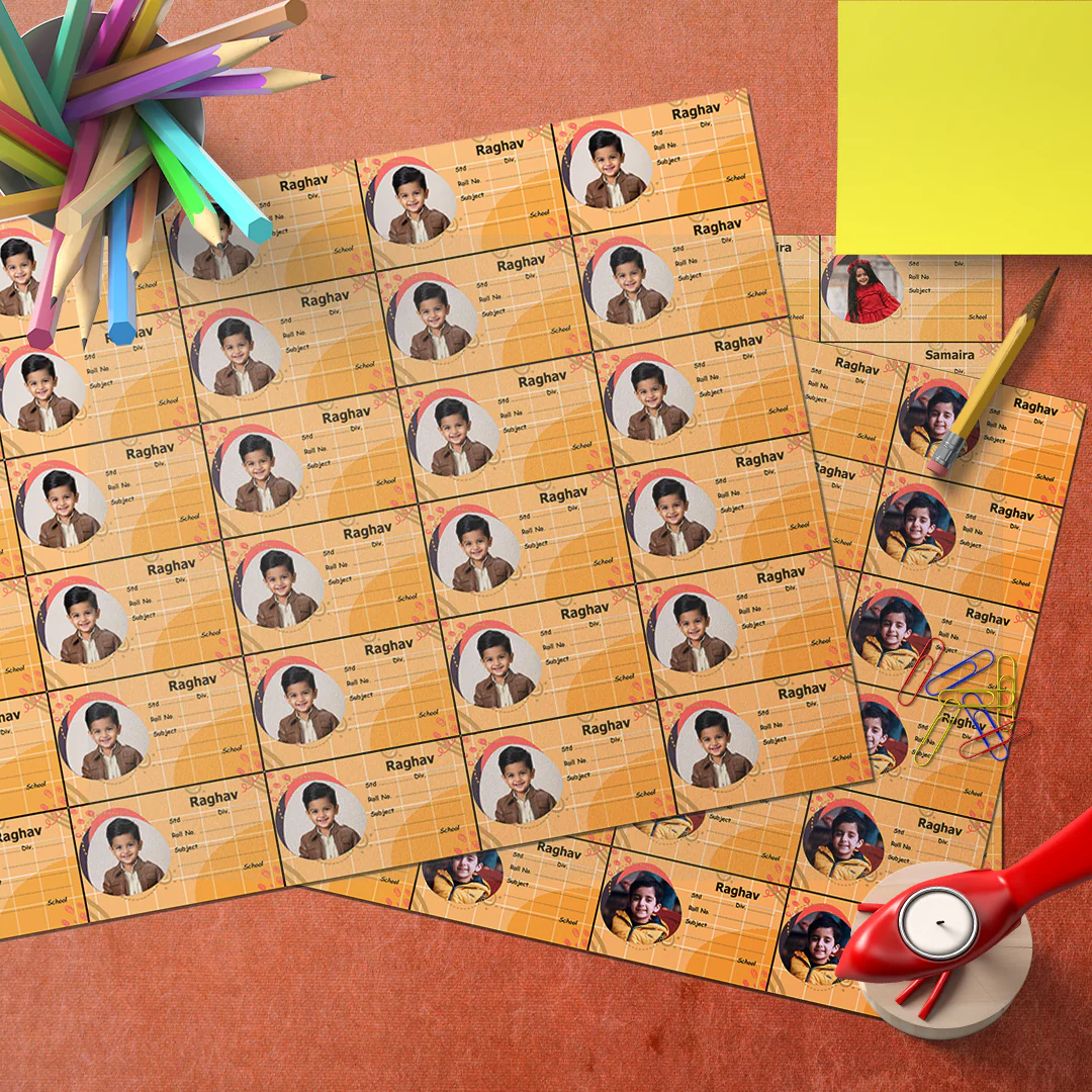 Customized School Labels With Name | 12x18" Sheet with 36 Labels - Image 9