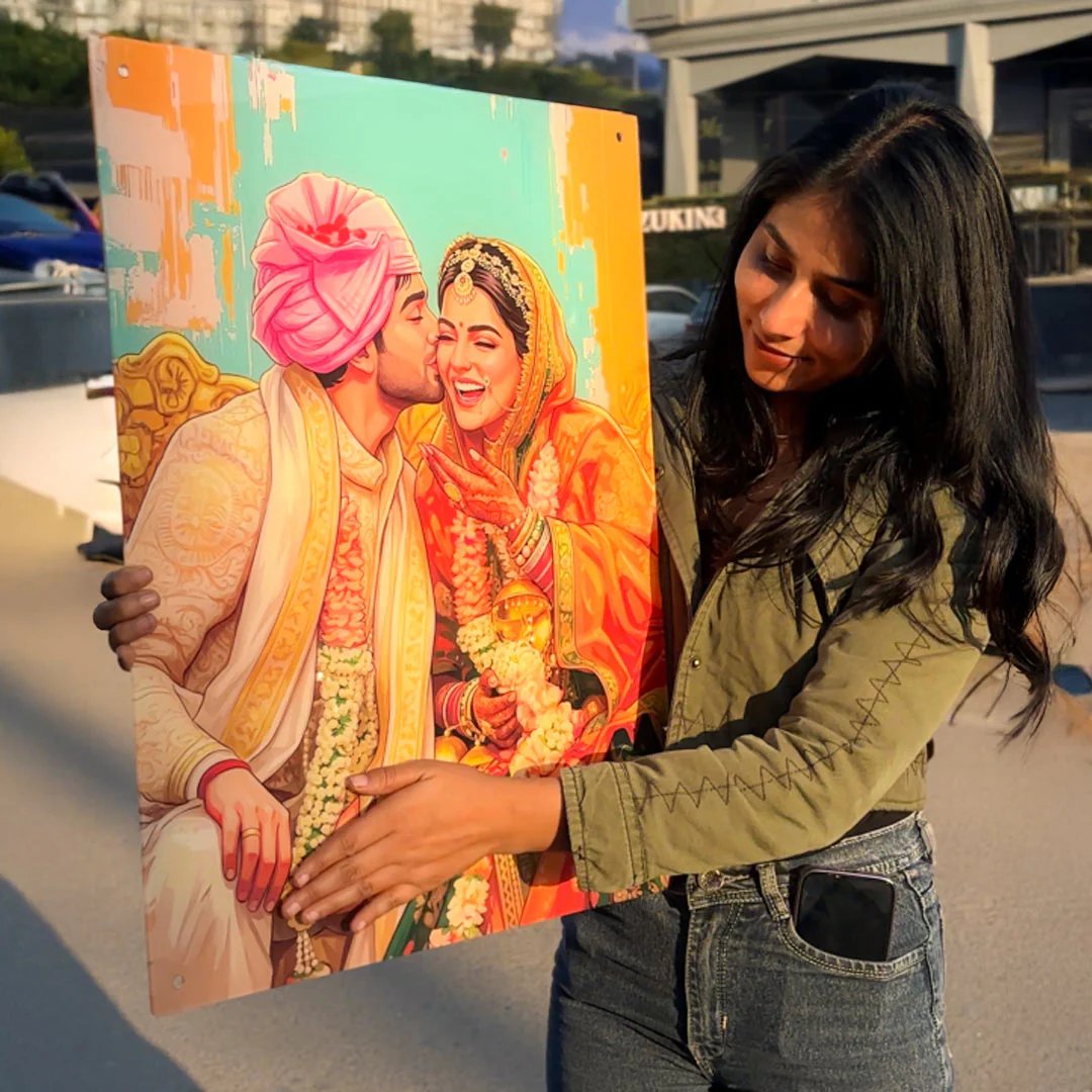 Customized Wedding Photo Acrylic Wall Frame - Image 6