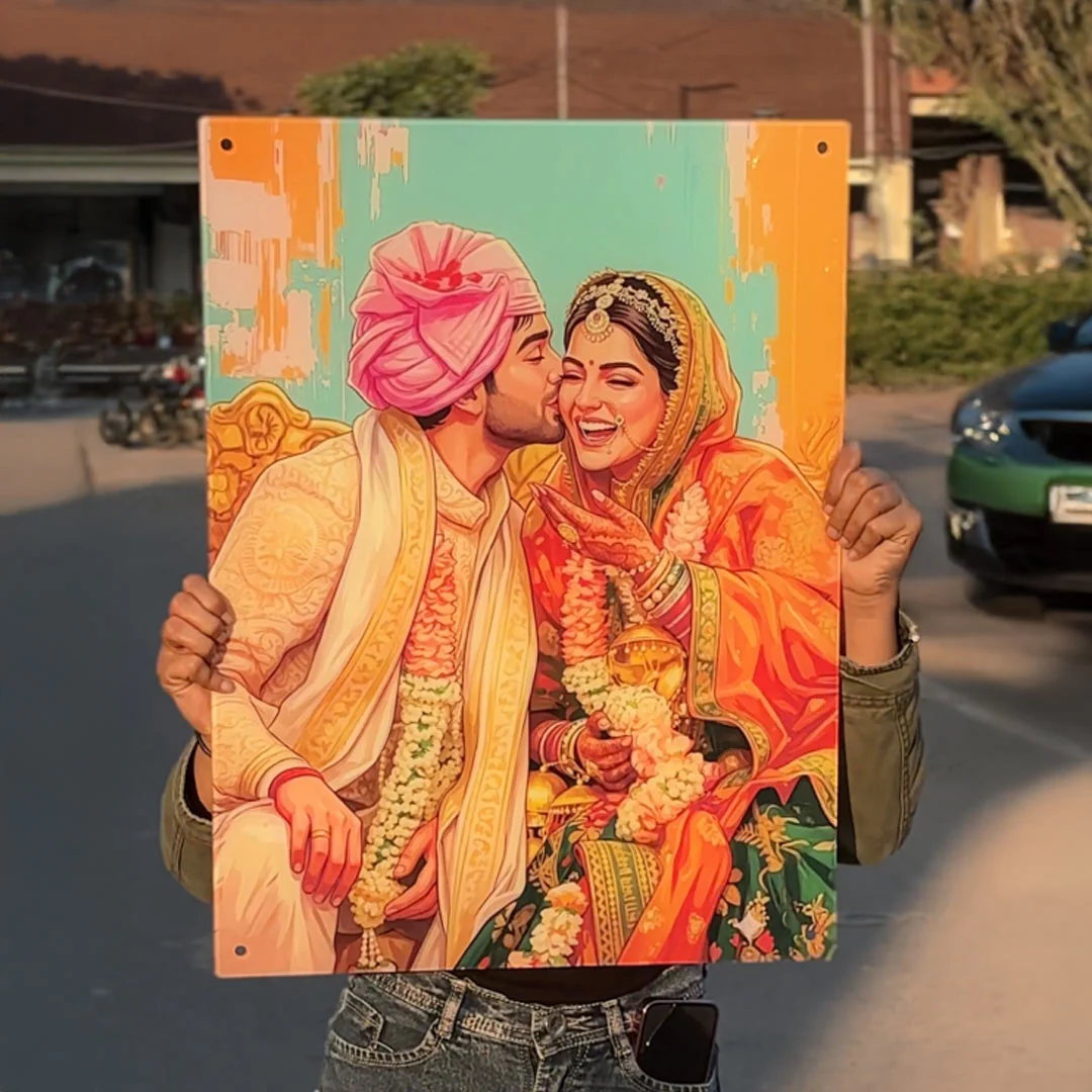 Customized Wedding Photo Acrylic Wall Frame - Image 7