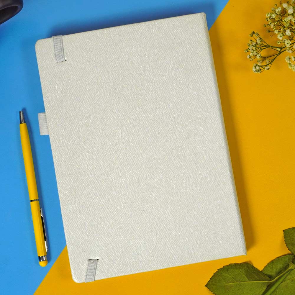 Customized White Diary With Rubber Band - Image 3