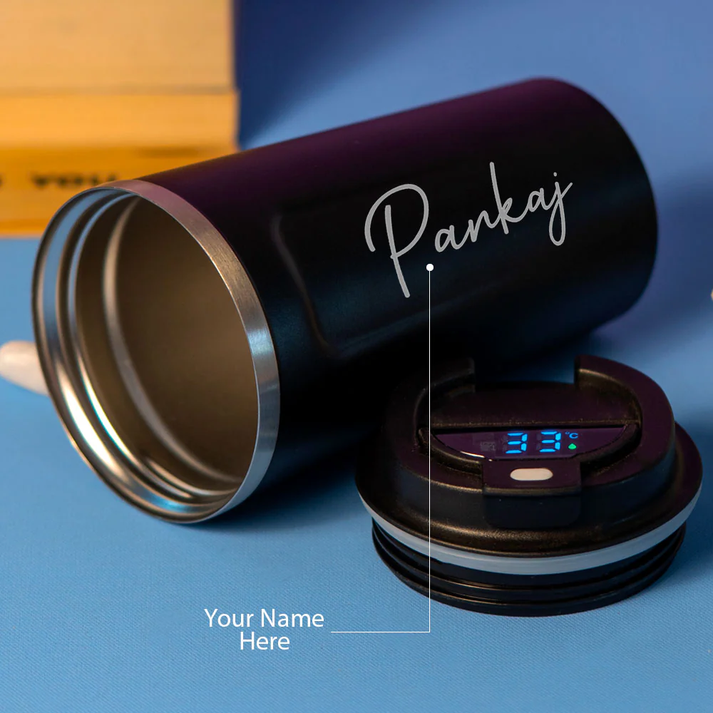 Black Stainless Steel Coffee Mug Or Water Bottle - Image 3