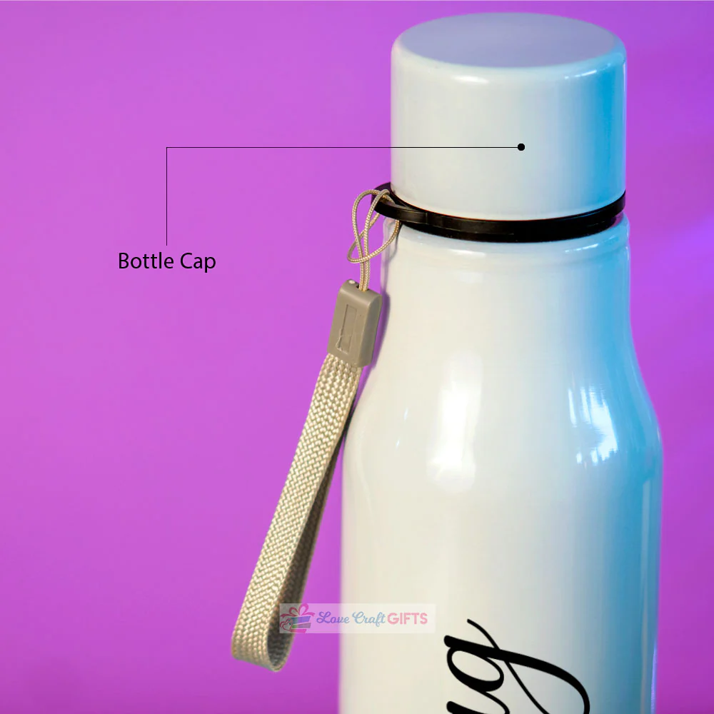 Customized White Stainless Water Bottle - Image 3