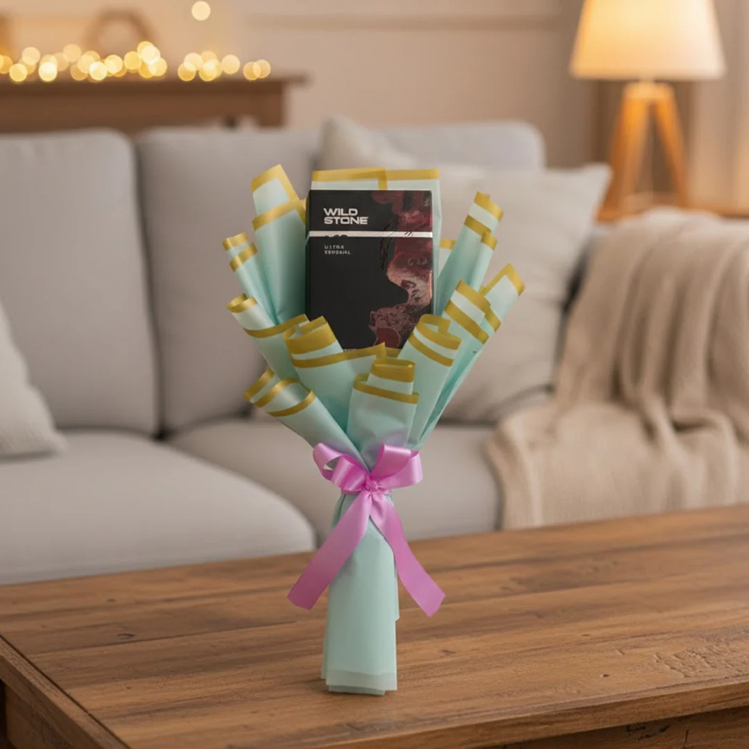 Customized Wild Stone Perfume Bouquet - Image 3