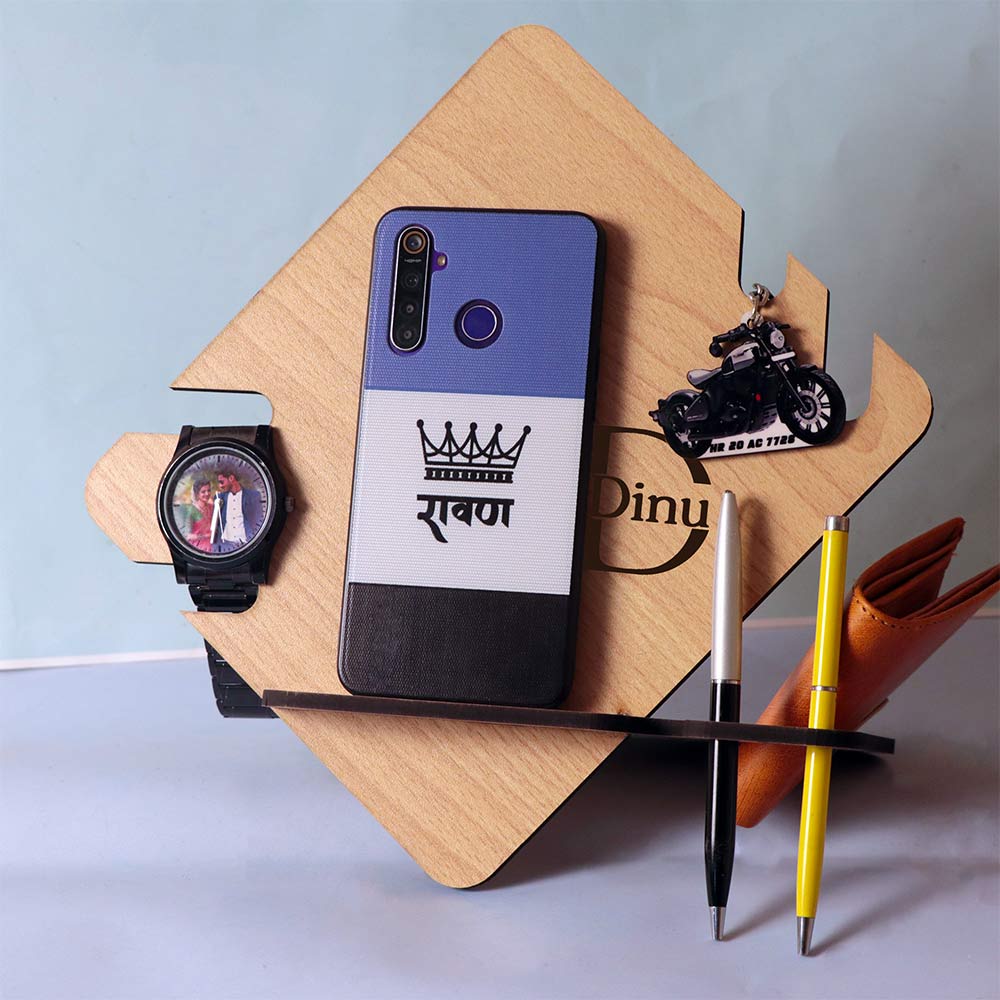 Customized Wooden Desk Accessory Organizer Or Stand - Image 3