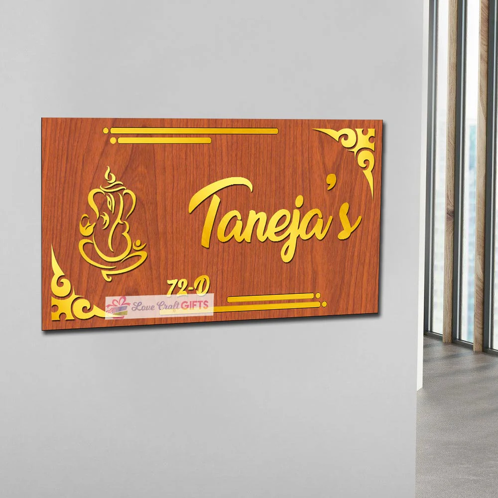 Customized Wooden Home Name Plates-12x15" - Image 3