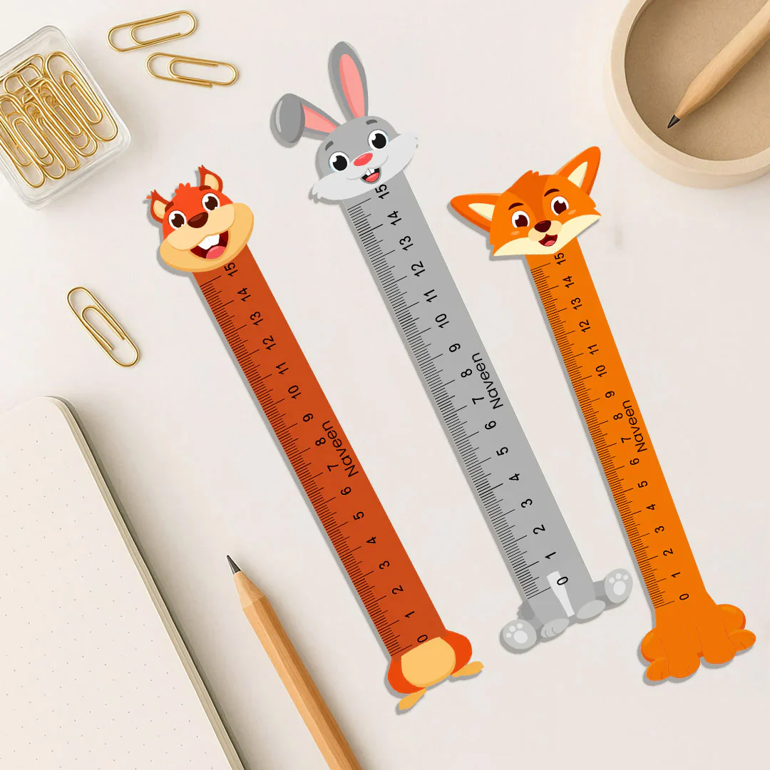 Cute Cartoon Animal Rulers for Kids | 15cm - Image 4