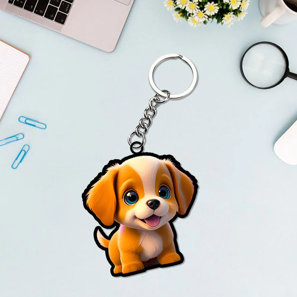 Cute Cartoonist Keychain - Image 4