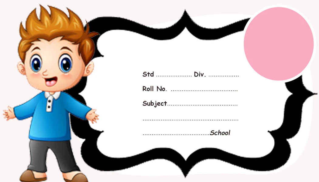 Cute Little Boy Personalised  Notebook Name Slips|12x18" Sheet with 36 Labels - Image 2