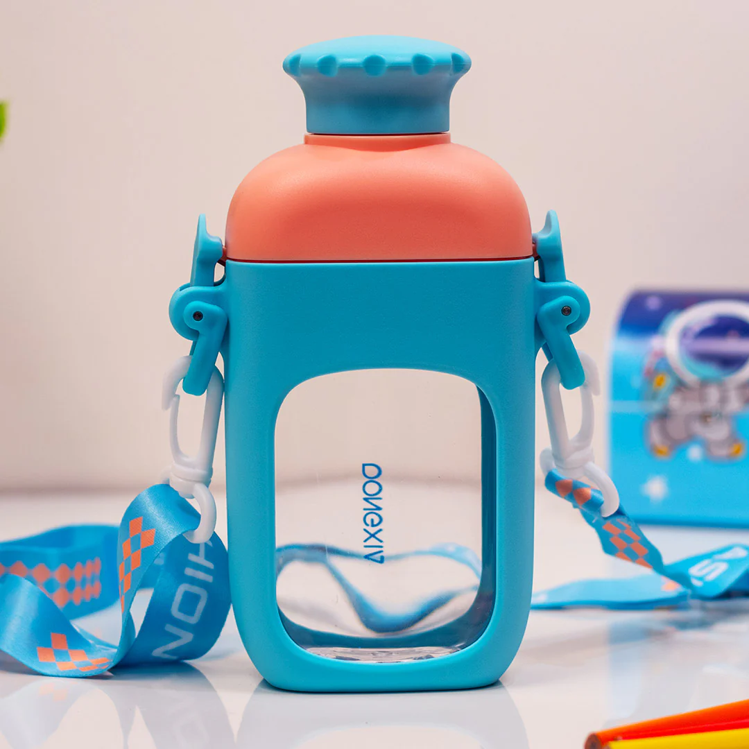 Cute Wink Face Kids Water Bottle - Image 10