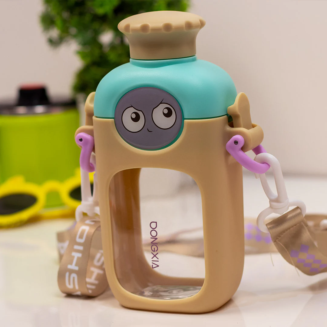 Cute Wink Face Kids Water Bottle - Image 12