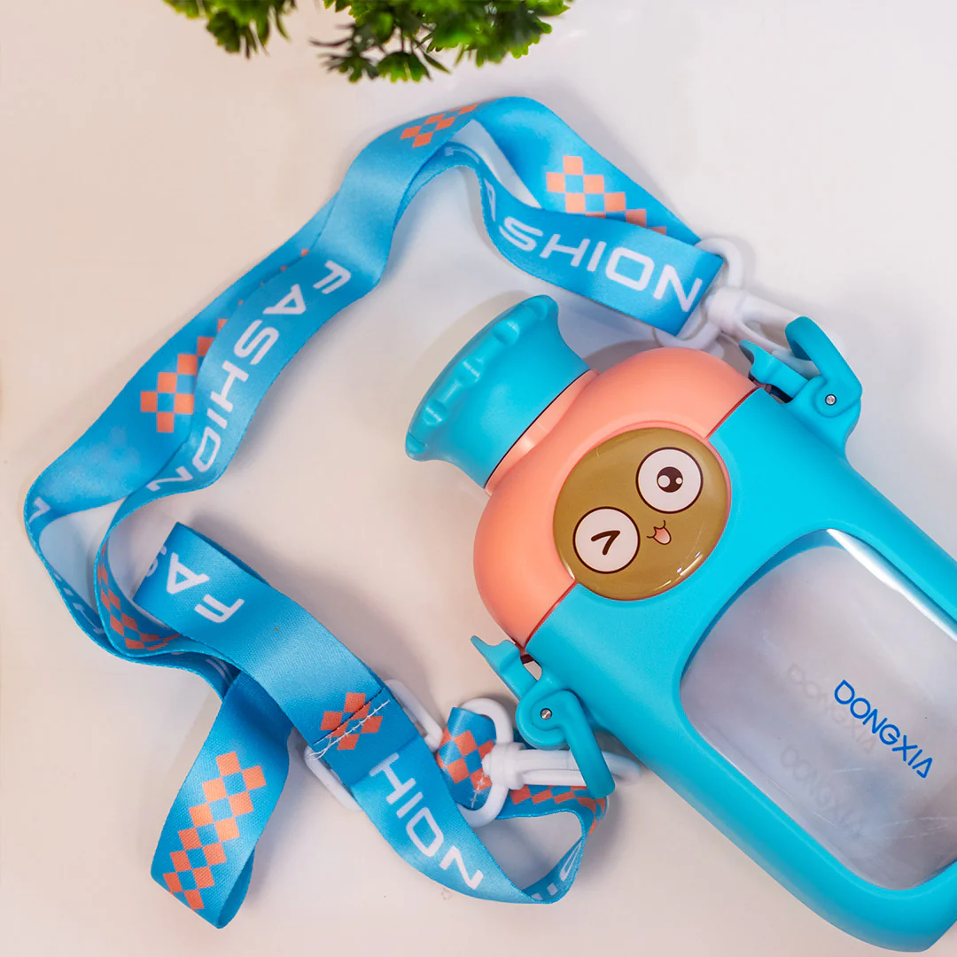 Cute Wink Face Kids Water Bottle - Image 17