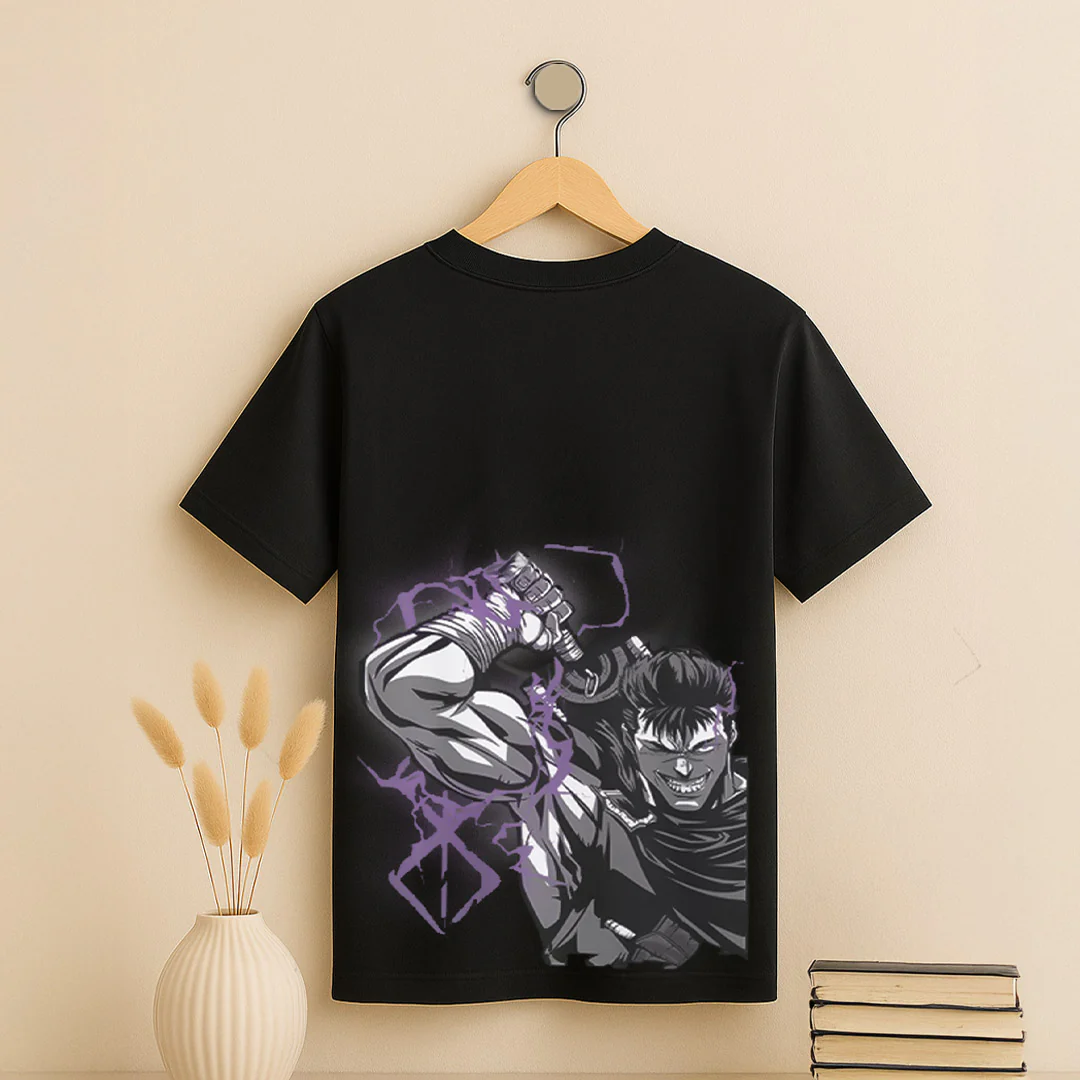 Dark Warrior Anime T-Shirt - Image 2