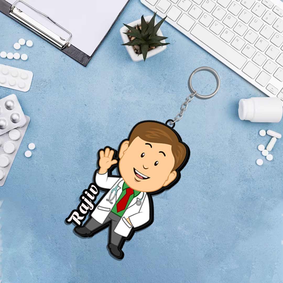 Doctor Keychain With Name - Image 3