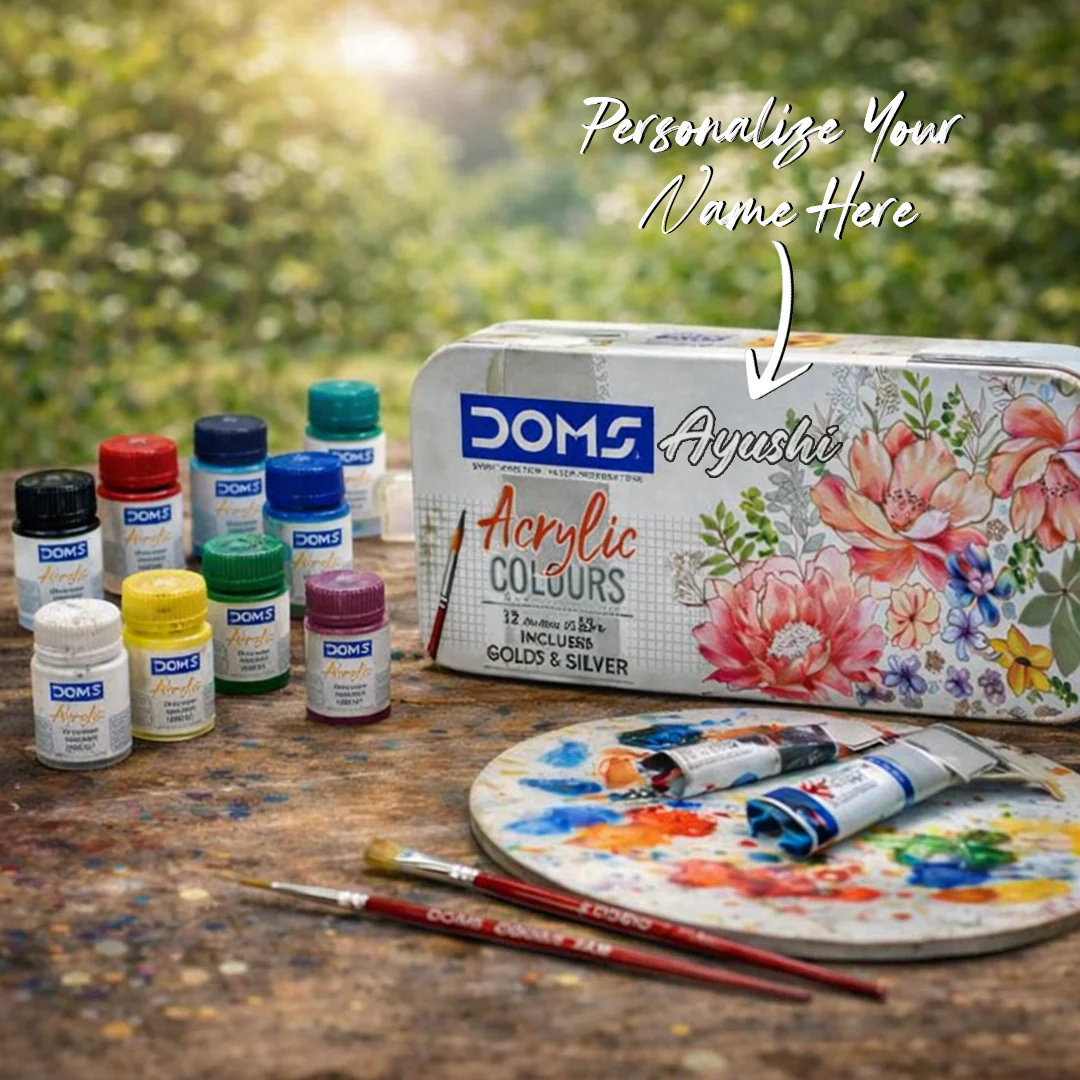 DOMS Acrylic Colours 12 Shades Kit - Image 2