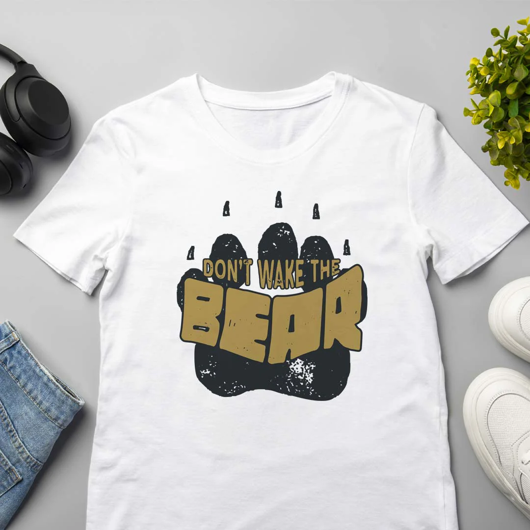 Don't Wake The Bear Printed T-shirt - Image 2