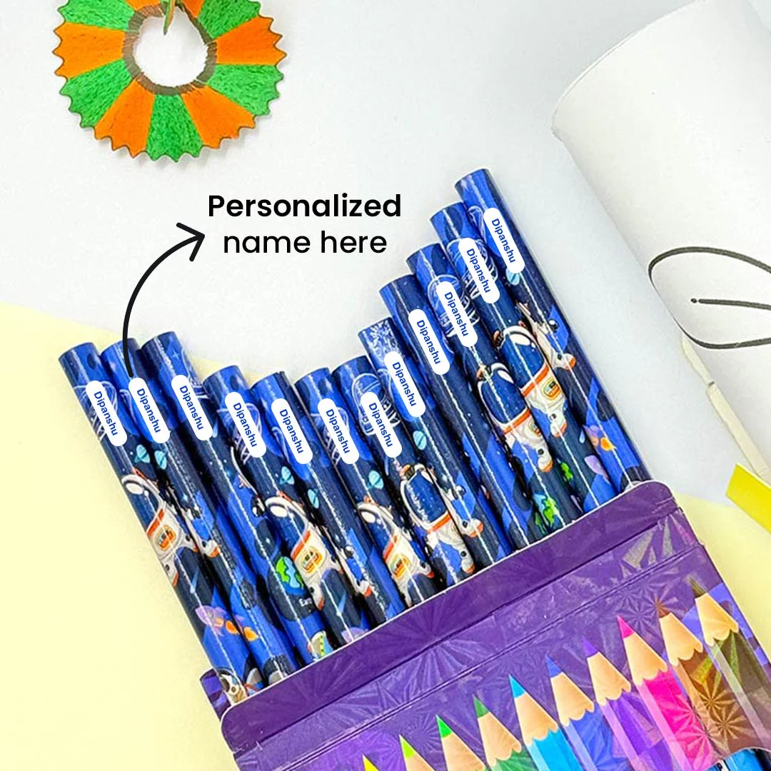 Drawing Paper Graffiti Scroll With Custom 12 Colorful Pencils Set - Image 3