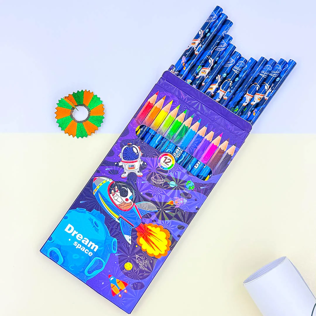 Drawing Paper Graffiti Scroll With Custom 12 Colorful Pencils Set - Image 6