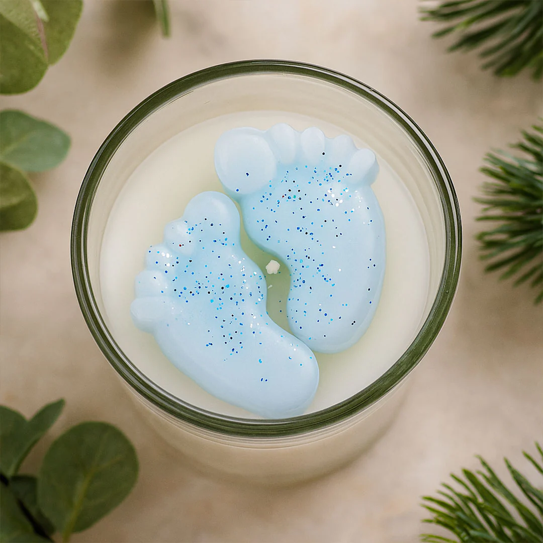 Dual-Tone Glitter Jar Candle - Image 6