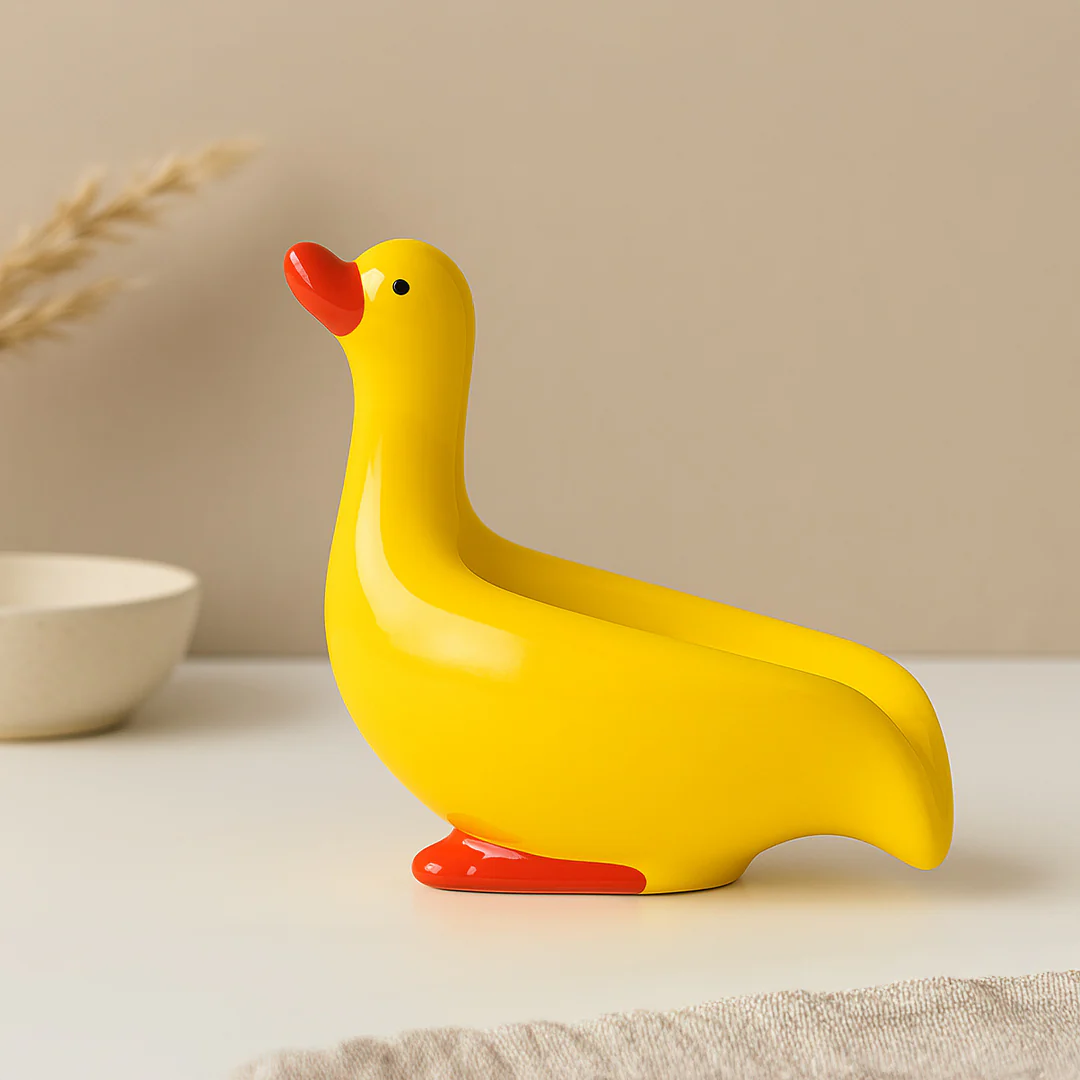 Duck-Shaped Ceramic Soap Dish - Image 4