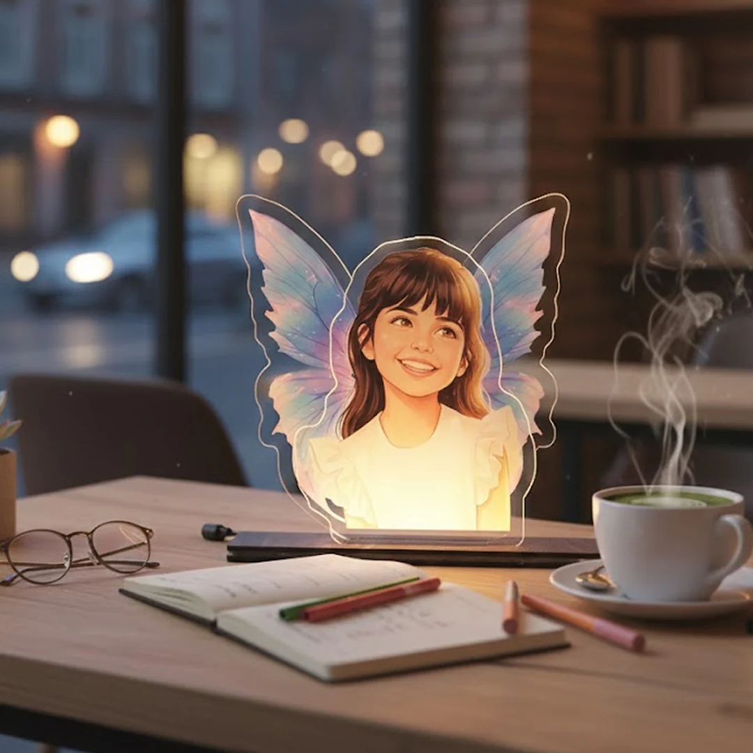 Fairy Glow – Personalized Kids Cartoon Acrylic LED Lamp - Image 5