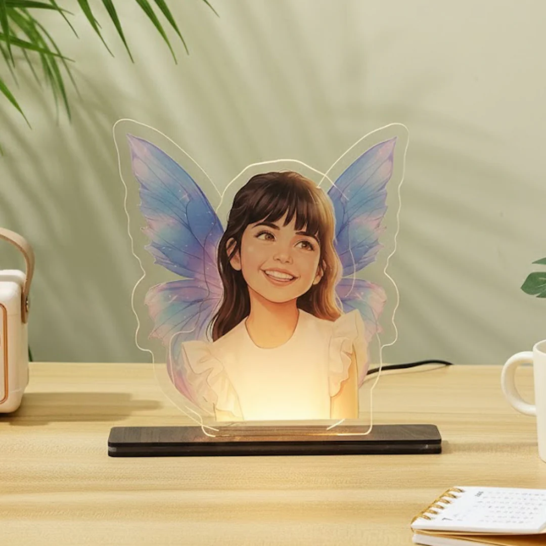 Fairy Glow – Personalized Kids Cartoon Acrylic LED Lamp - Image 6