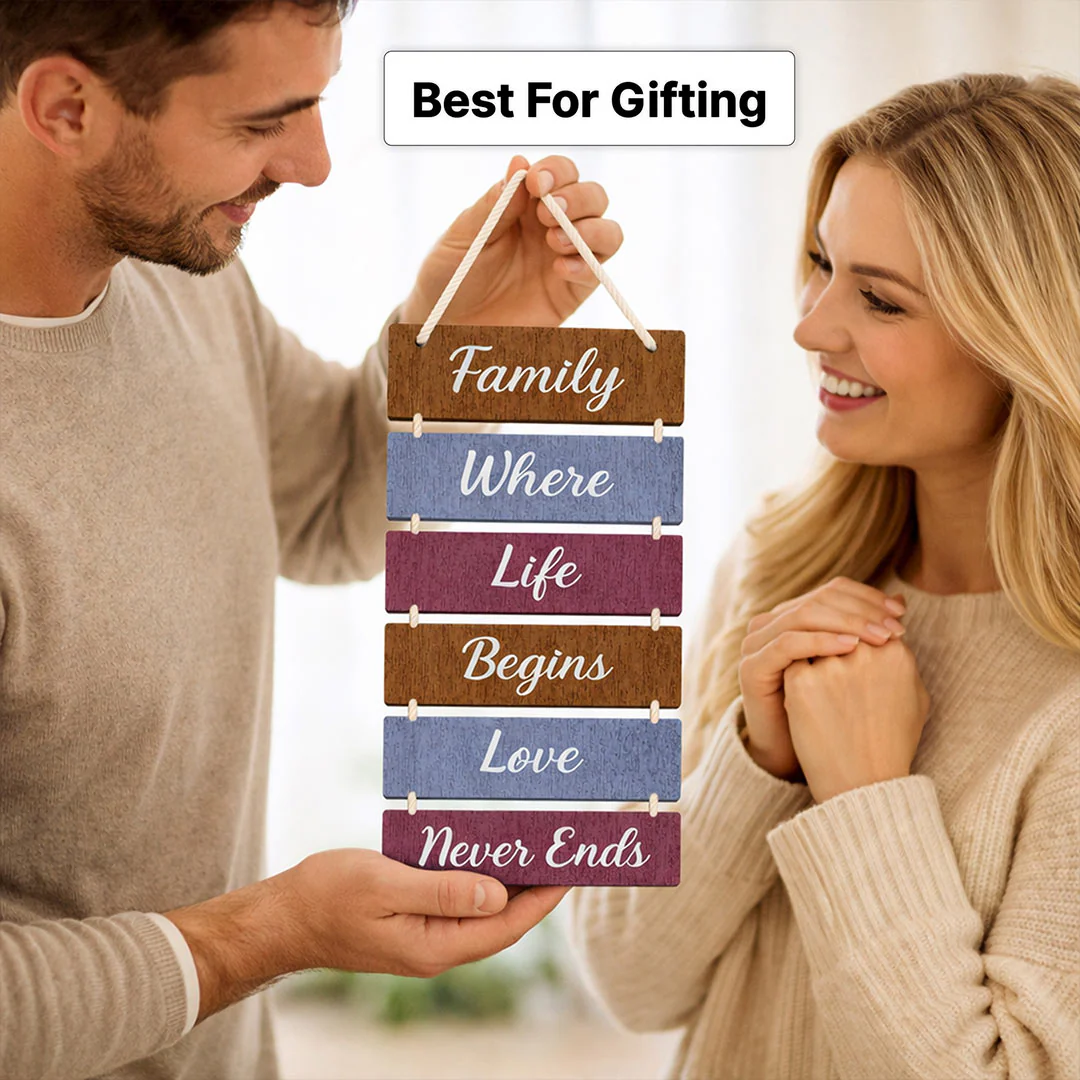 Family Quote Wooden Hanger-8x16" - Image 5