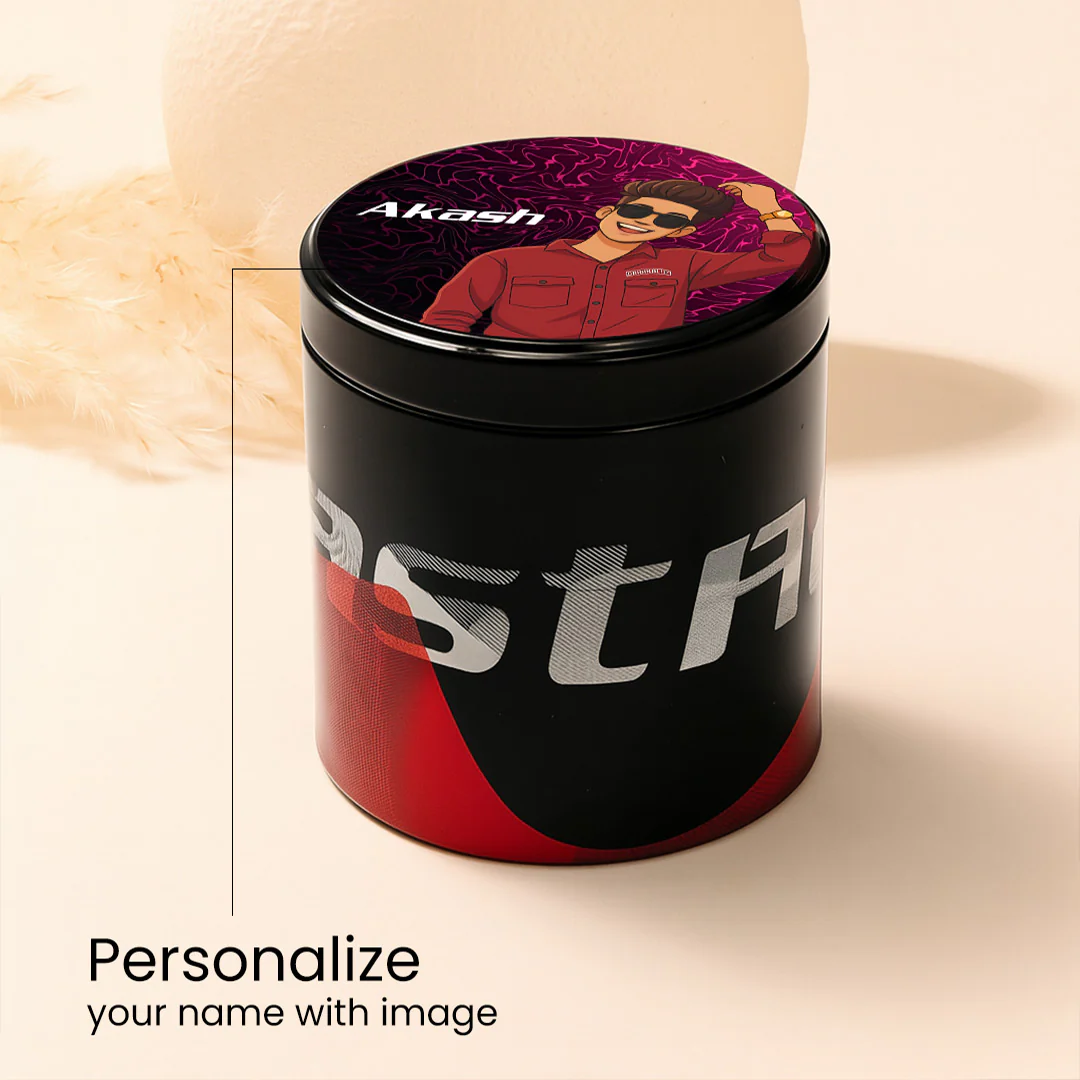 Fastrack Black Sporty Dial Watch with Personalized Gift Box - Image 3