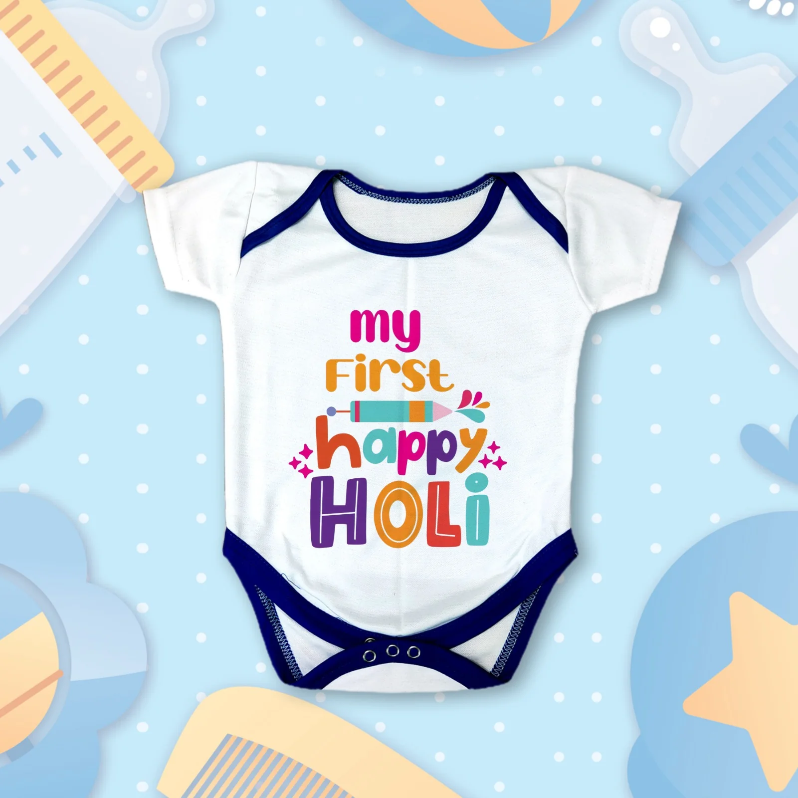 First Holi T-shirts For Kids - Image 22