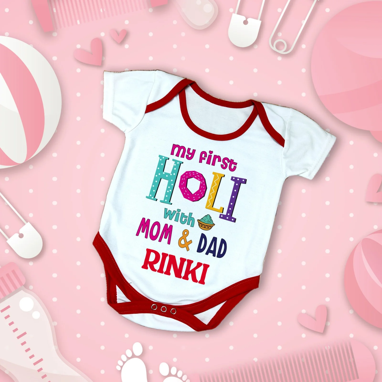 First Holi T-shirts For Kids - Image 23