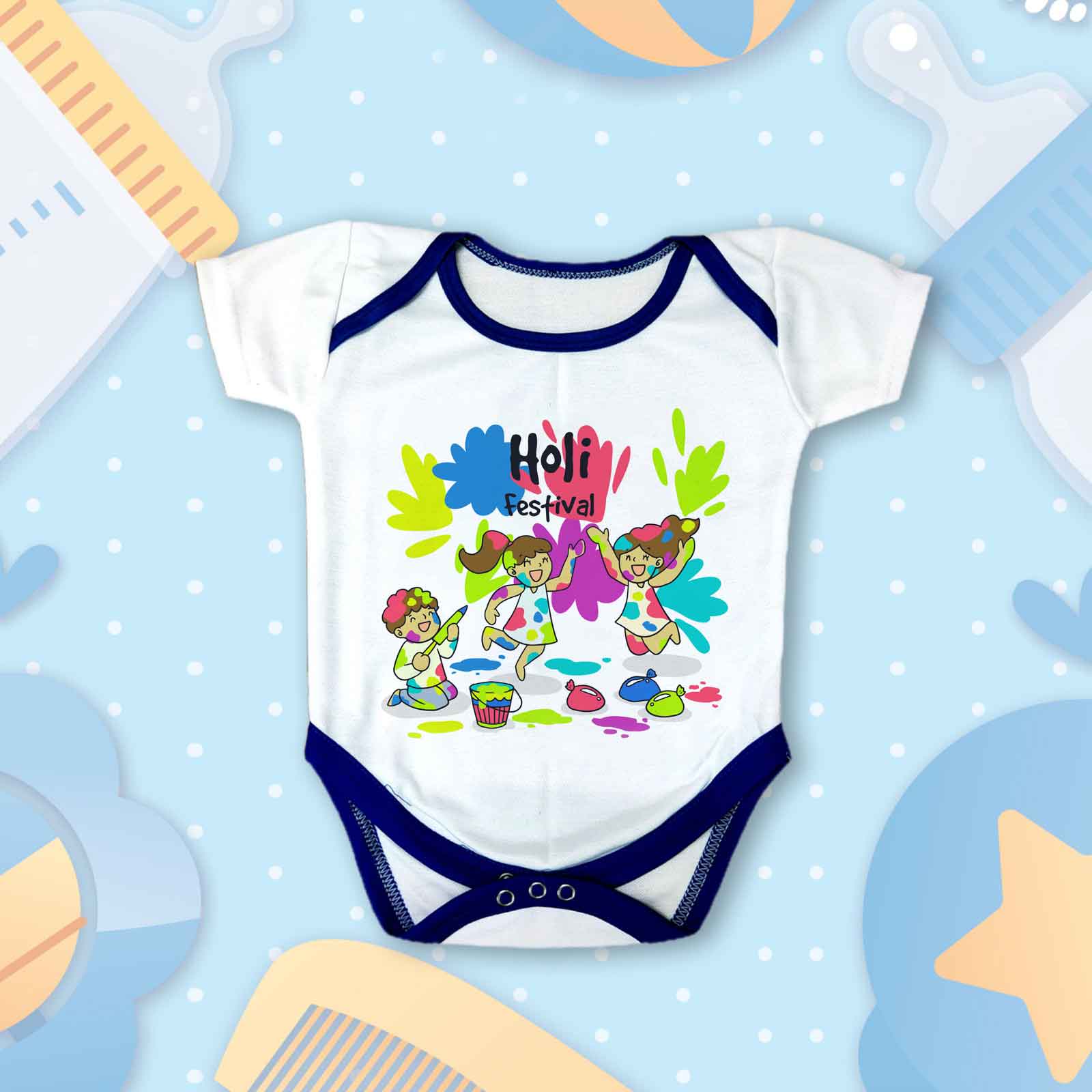 First Holi T-shirts For Kids - Image 3