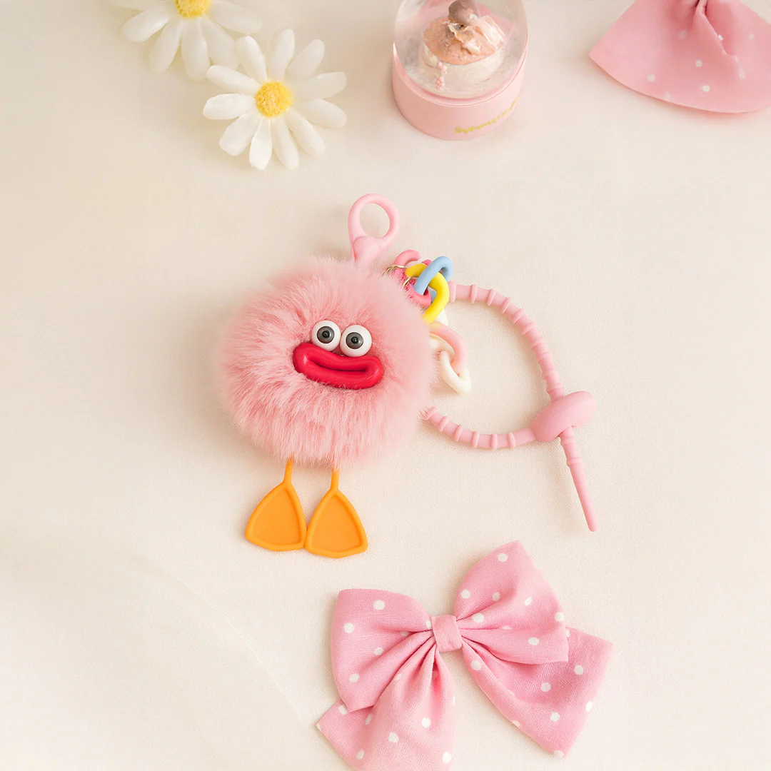 Fluffy Duck Bag Charm