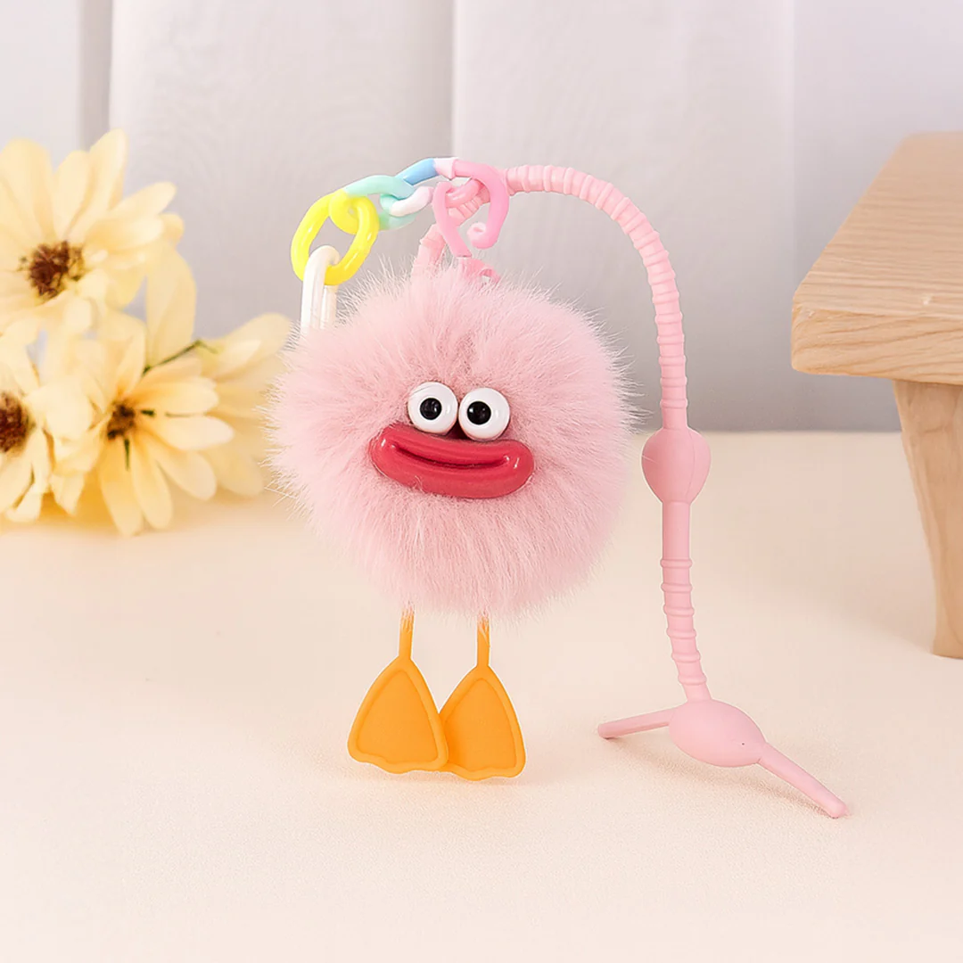 Fluffy Duck Bag Charm - Image 2