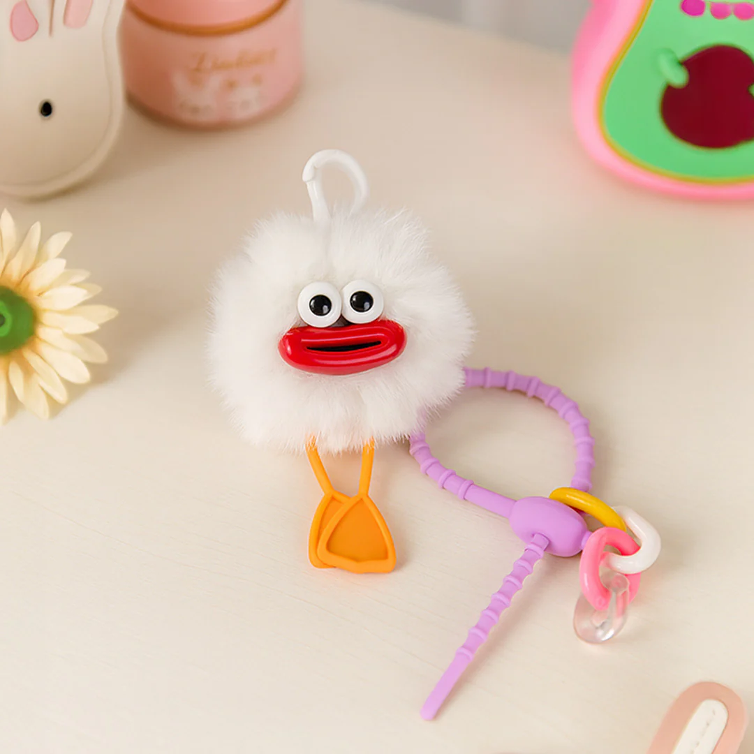 Fluffy Duck Bag Charm - Image 5