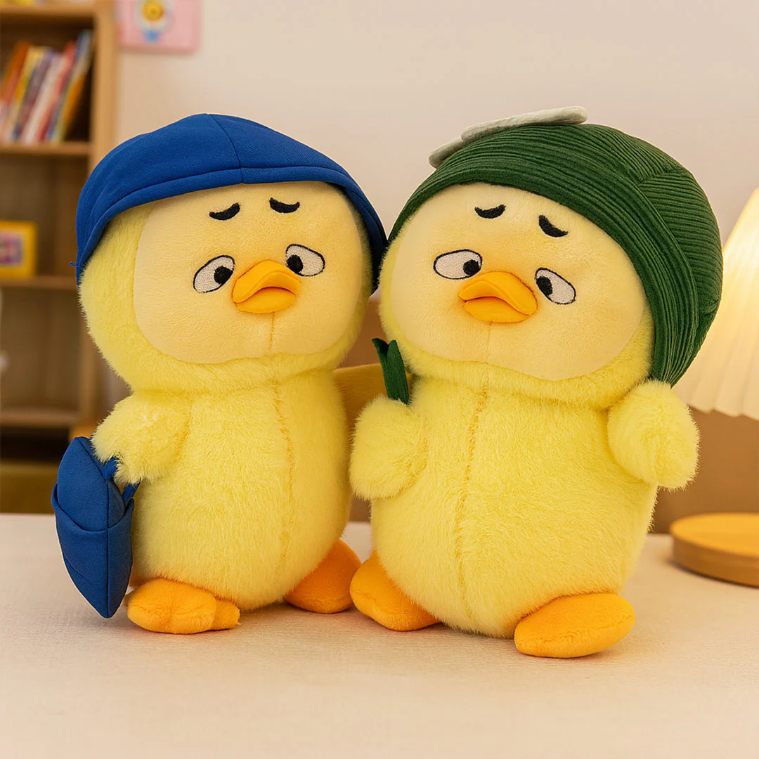 Fluffy Duck Plush Toy – Hat Style - Image 2