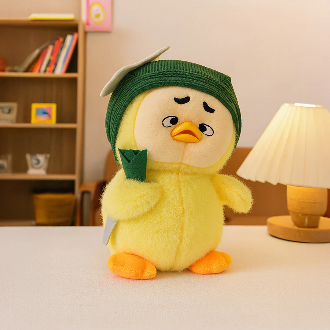 Fluffy Duck Plush Toy – Hat Style - Image 3