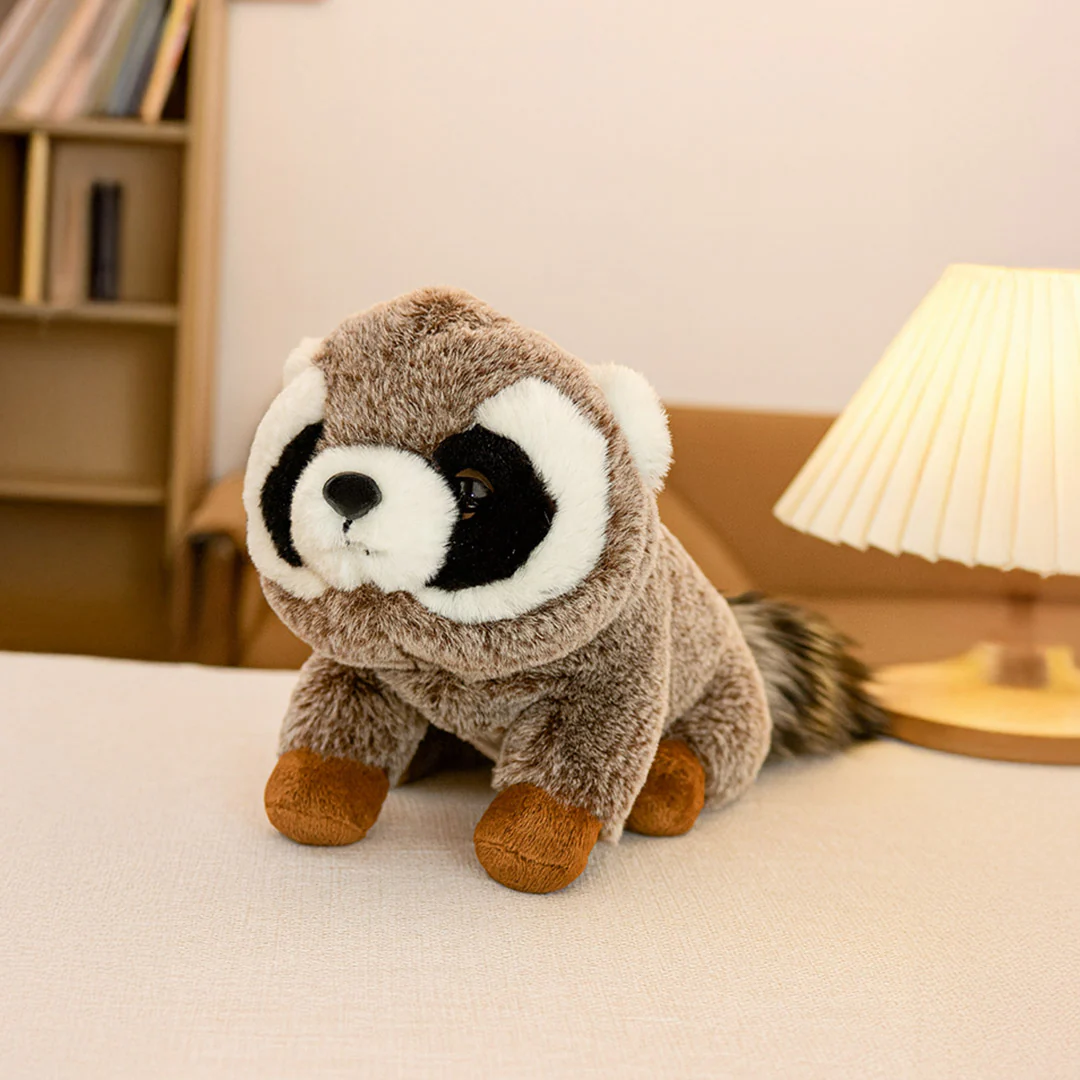 Fluffy Raccoon Plush Toy - Image 2