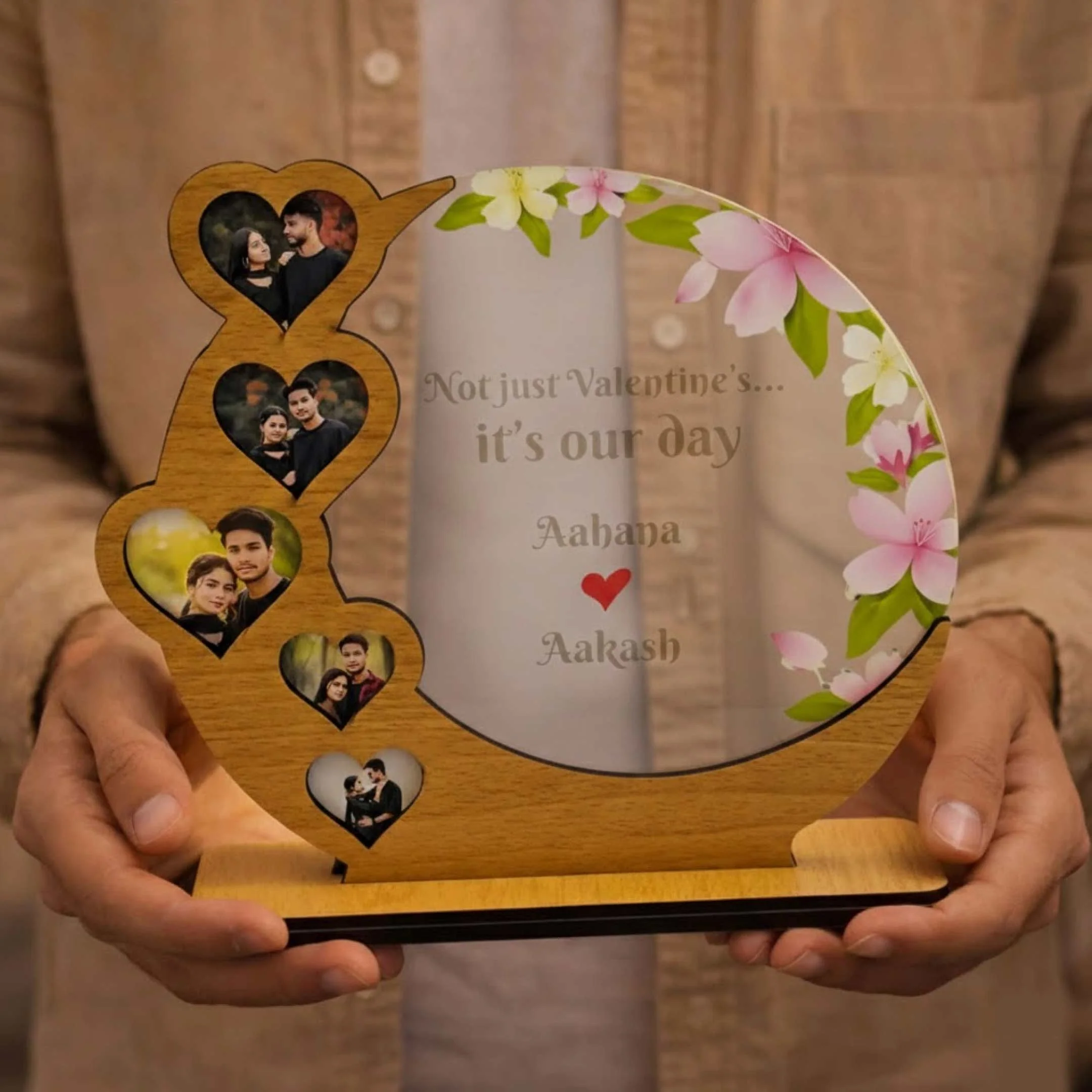 Forever Moments – Personalized Wooden Acrylic Table Frame - Image 4