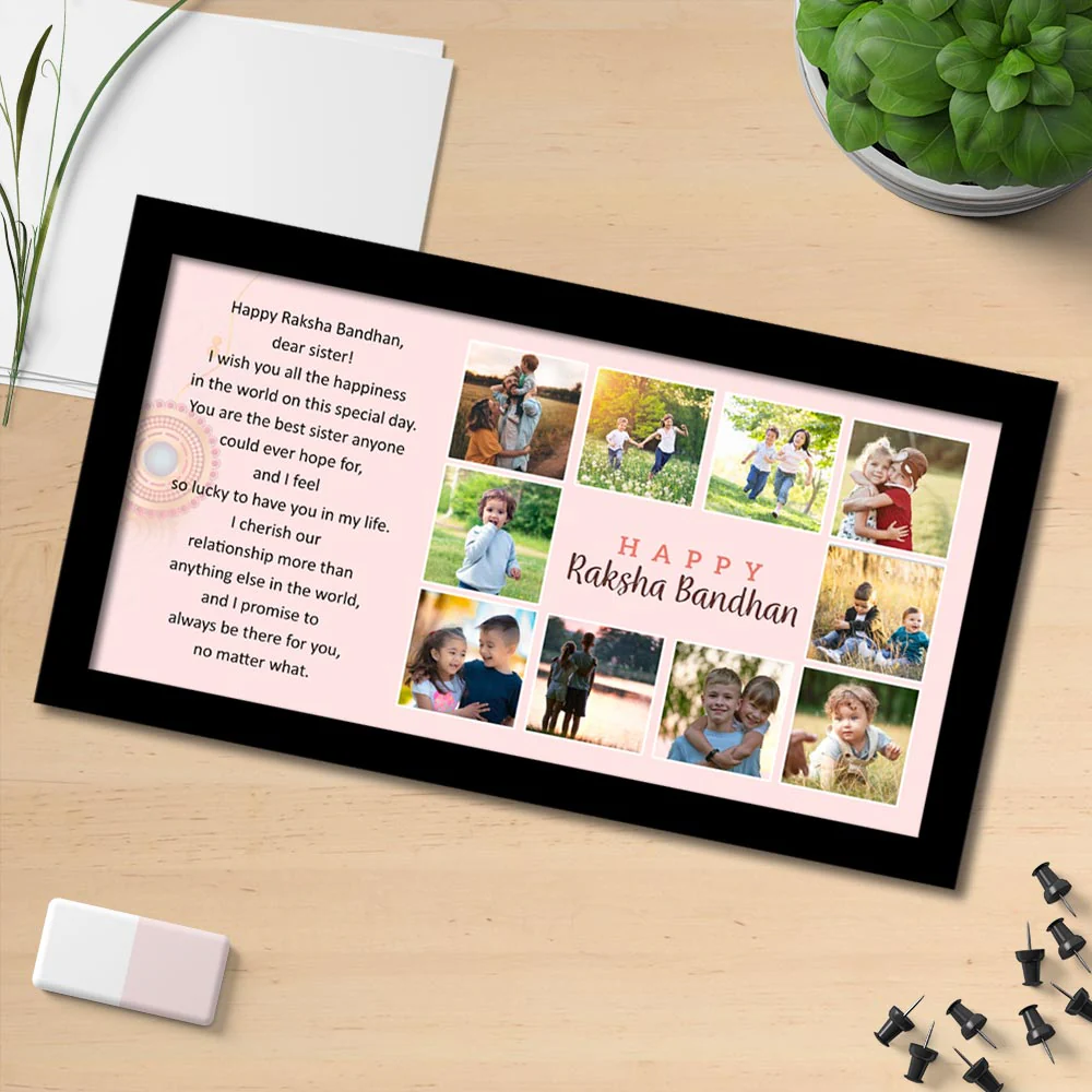 Photo Collage Frame- Return Gifts for Sister-6 x 12 inch - Image 4