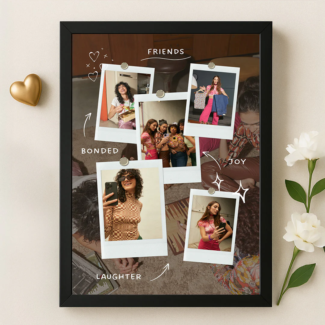 Friendship Memory Polaroid Collage Frame - Image 4