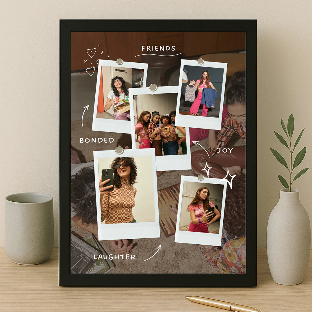 Friendship Memory Polaroid Collage Frame - Image 5